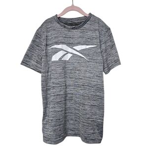 Reebok Gray Heathered Short Sleeves T Shirt Boys M (10-12)